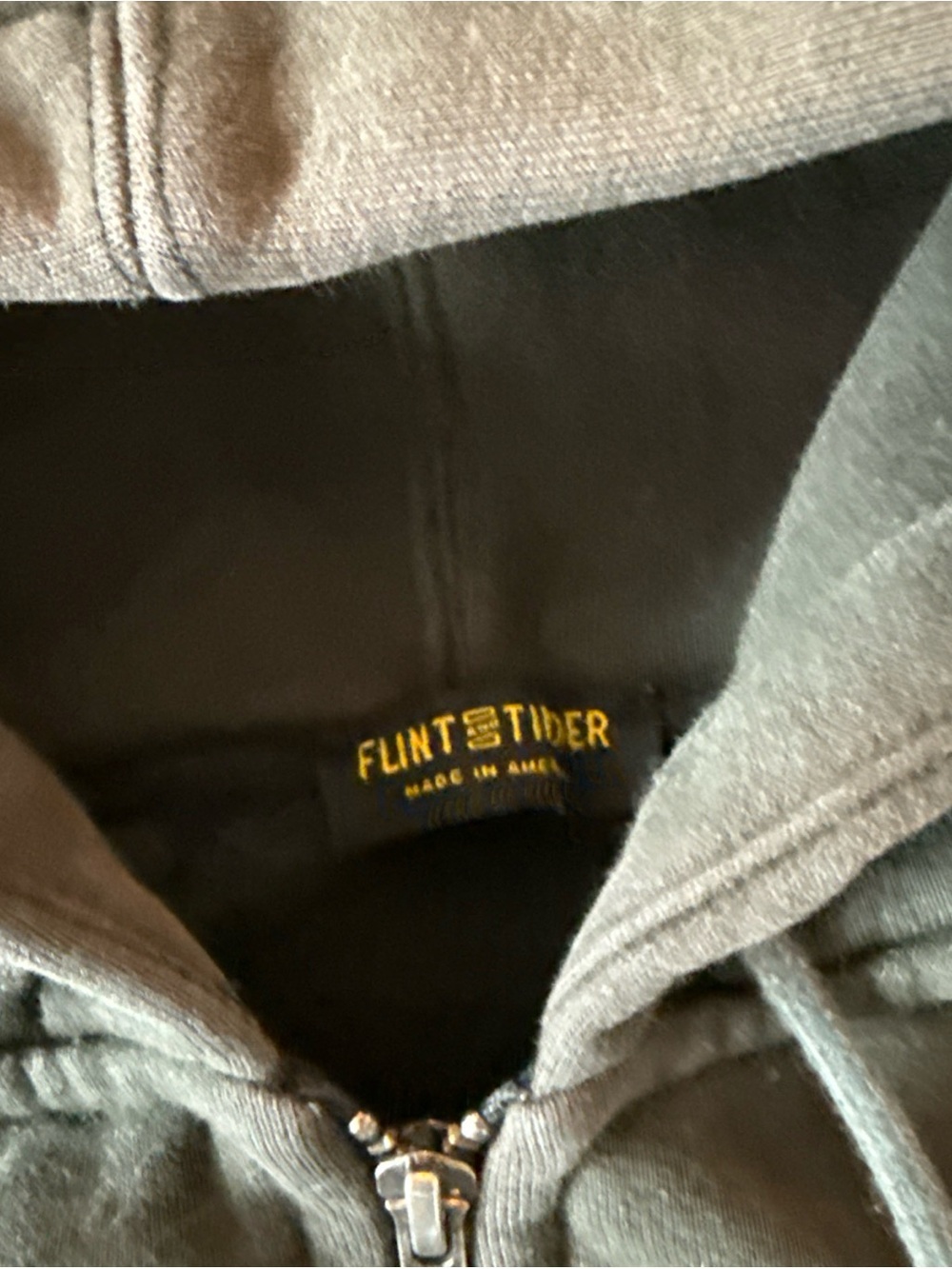 Flint and Tinder 10-Year Hoodie: Size L Hunter Green - Picture 2 of 7